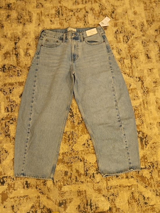 Abercrombie & Fitch Denim - Abercrombie & Fitch Light Blue Wide-Leg Flare Jeans